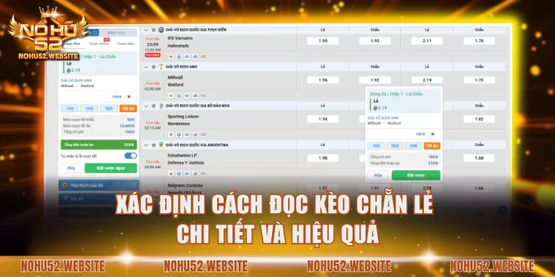 Xác định cách đọc kèo chẵn lẻ chi tiết và hiệu quả